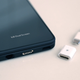 Because there isn’t room for a normal USB-C port on the Dual Screen accessory, to charge using a wire, you need to use LG’s custom magnetic charging adapter (which comes included), or take the phone out of the case.